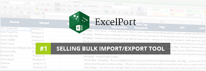 ExcelPort - Full Product Data Excel Export / Import